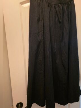 A New Day Black A-Line Maxi Skirt with side Pockets